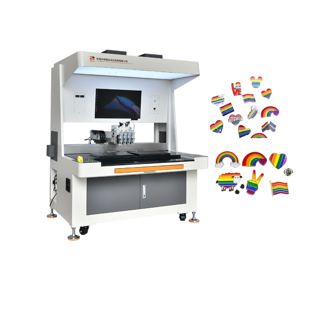 Enamel pin badge  for bags coloring machine